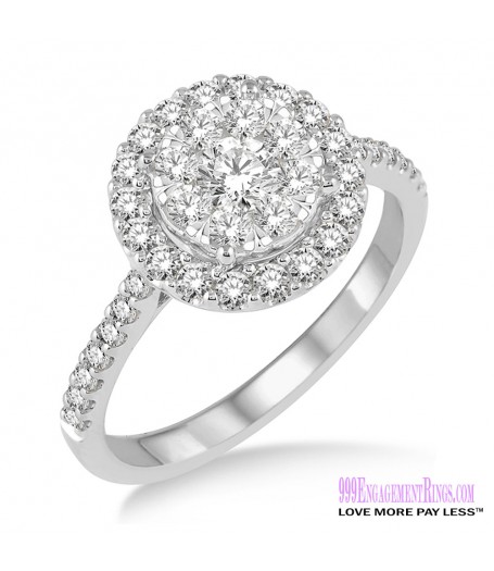 Diamond Engagement Ring LM-1113-WG 1/2 Carat