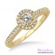 Diamond Engagement Ring LM-1132-YG 1/2 Carat