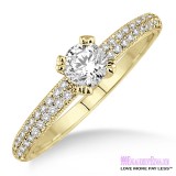 Diamond Engagement Ring LM-1133-YG 1/2 Carat
