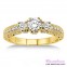 Diamond Engagement Ring LM-1135-YG 7/8 Carat