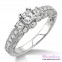 Diamond Engagement Ring LM-1136-WG 7/8 Carat