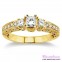 Diamond Engagement Ring LM-1136-YG 7/8 Carat