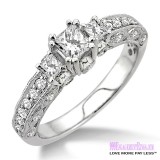 Diamond Engagement Ring LM-1137-WG 1/2 Carat