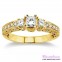 Diamond Engagement Ring LM-1137-YG 1/2 Carat