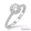 Diamond Engagement Ring LM-1139-WG 1/2 Carat