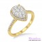Diamond Engagement Ring  LM-1101-YG 1/2 Carat