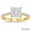 Diamond Engagement Ring LM-1102-YG 3/4 Carat