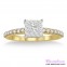 Diamond Engagement Ring LM-1105-YG 1/2 Carat