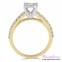 Diamond Engagement Ring LM-1105-YG 1/2 Carat
