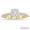 Diamond Engagement Ring LM-1106-YG 1/2 Carat