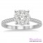 Diamond Engagement Ring LM-1107-WG 5/8 Carat