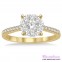 Diamond Engagement Ring LM-1107-YG 5/8 Carat