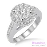 Diamond Engagement Ring LM-1108-WG 1 Carat