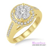 Diamond Engagement Ring LM-1108-YG 1 Carat