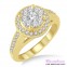 Diamond Engagement Ring LM-1108-YG 1 Carat