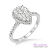 Diamond Engagement Ring LM-1111-WG 3/4 Carat