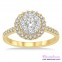 Diamond Engagement Ring LM-1114-YG 3/4 Carat