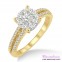 Diamond Engagement Ring LM-1116-YG 3/4 Carat