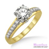 Diamond Engagement Ring LM-1118-YG 5/8 Carat