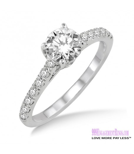 Diamond Engagement Ring LM-1120-WG 3/4 Carat