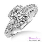 Diamond Engagement Ring LM-1122-WG 5/8 Carat