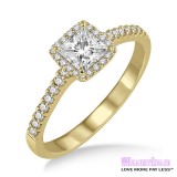 Diamond Engagement Ring LM-1129-YG 1/2 Carat