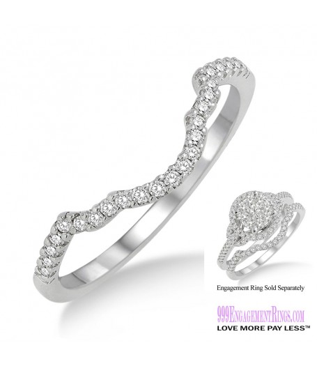 Diamond Wedding Band LM1100WG-WB 1/10 Carat