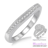 Diamond Wedding Band LM1108WG-WB 1/6 Carat