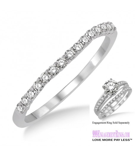 Diamond Wedding Band LM1118WG-WB 1/6 Carat