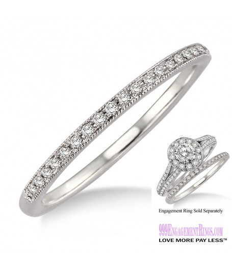 Diamond Wedding Band LM1131WG-WB 1/10 Carat