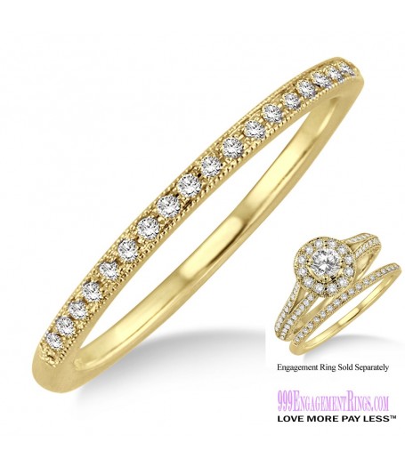 Diamond Wedding Band LM1131YG-WB 1/10 Carat