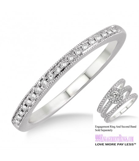 Diamond Wedding Band LM1132WG-WB 1/5 Carat