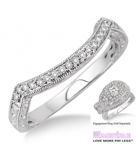 Diamond Wedding Band LM1134WG-WB 1/6 Carat