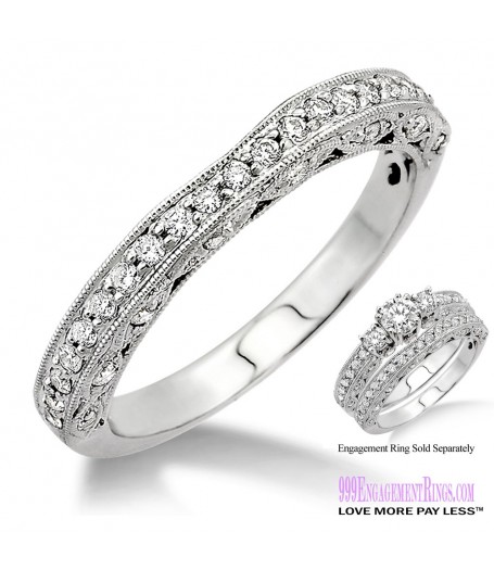 Diamond Wedding Band LM1135WG-WB 3/8 Carat