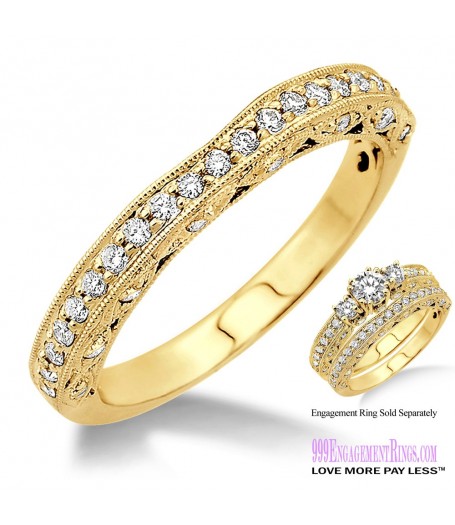 Diamond Wedding Band LM1135YG-WB 3/8 Carat